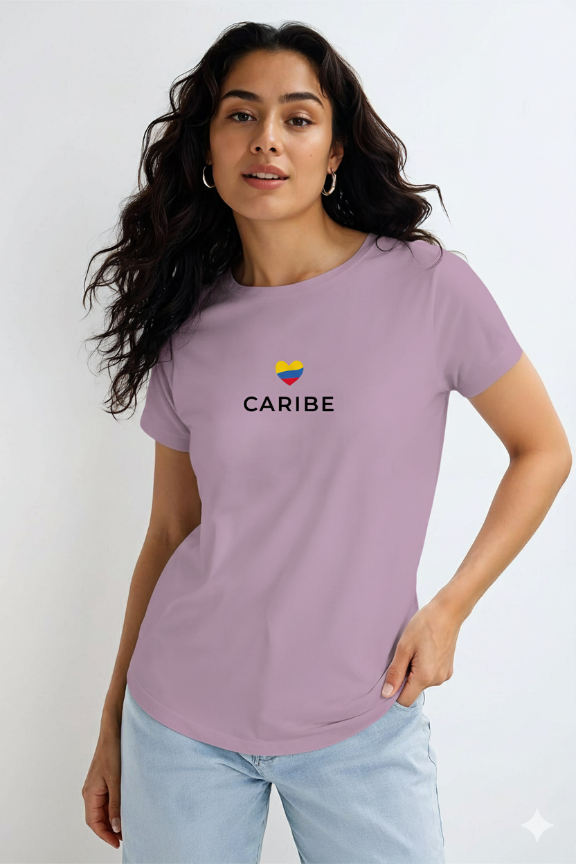 Camiseta Básica “Caribe Heart”